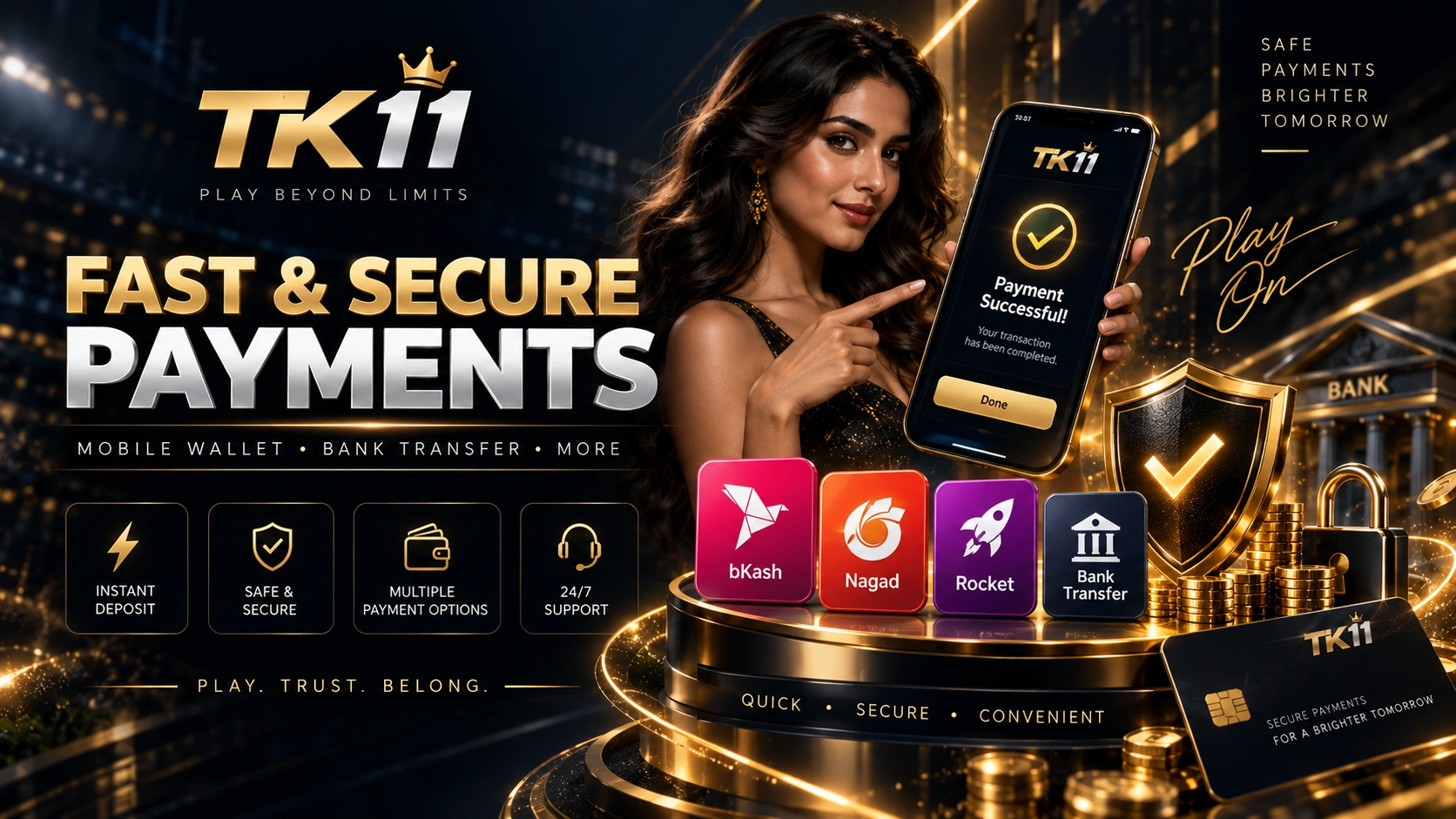 TK11 payment methods and account safety